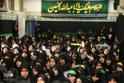 دومین شب مراسم عزاداری حضرت اباعبدالله الحسین علیه‌السلام در محضر رهبر انقلاب