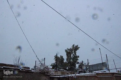 برف در خیابان‌های بیرجند