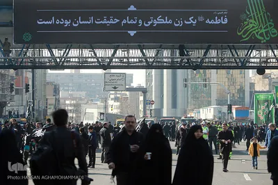 اجتماع هیئت‌های عاشورای فاطمی در میدان هفت تیر