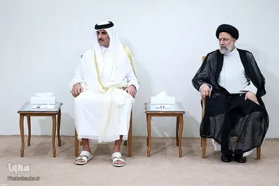 دیدار امیر قطر و هیئت همراه با رهبر معظم انقلاب