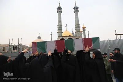 تشییع پیکرهای 6تن از شهدای سانحه سقوط هواپیمای اوکراینی