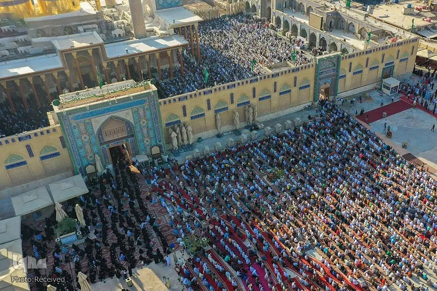 صلاة عيد الأضحى في العتبة الكاظمية المقدسة بالعراق