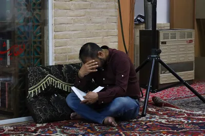 مراسم دعای عرفه در مسجد بزرگ خوزان خمینی‌شهر