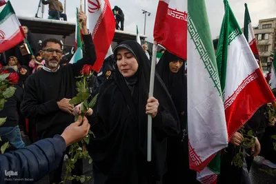 تحویل سال نو در میدان انقلاب تهران