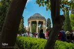 مسافران نوروزی آرامگاه حافظ