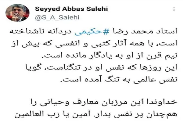 استاد محمدرضا حکیمی؛ دردانه ناشناخته