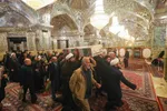 آیین وداع با پیکرهای مطهر چهار شهید گمنام دوران دفاع مقدس در حرم مطهر شاهچراغ(ع)‎