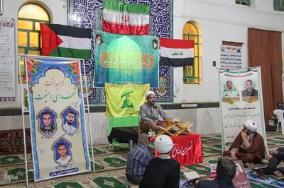 کرسی تلاوت قرآن کریم در حمایت از مردم مظلوم فلسطین‎