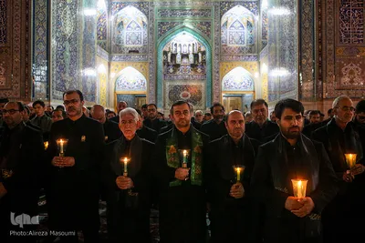 مراسم خطبه‌خوانی شب شهادت امام رضا(ع) در حرم مطهر رضوی