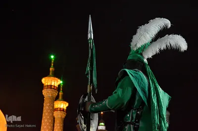 مراسم عزاداری سیدالشهدا در حرم حضرت معصومه(س)