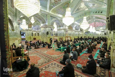 مراسم قرائت خطبه فدکیه در حرم شاهچراغ (ع)