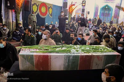 مراسم عزاداری دهه فاطمیه با حضور شهید گمنام‎‎