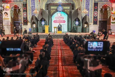 مراسم عزاداری شب شهادت امام رضا(ع) در حرم مطهر رضوی