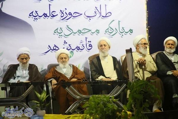 آیین عمامه‌گذاری طلاب مدرسه محمدیه قائم‌شهر