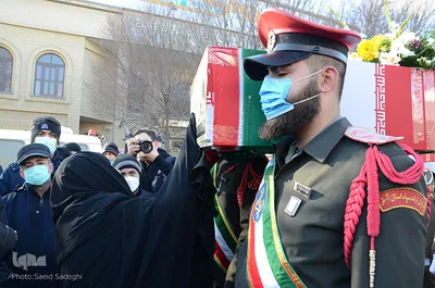 مراسم تشییع پیکر سه شهید گمنام در تبریز‎‎