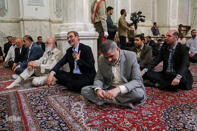 مراسم بزرگداشت شهدای حمله تروریستی تهران