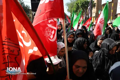 مراسم پیاده‌روی جاماندگان اربعین حسینی در شهرستان اهر