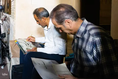 مشق عشق خوشنویسان اصفهانی در سوگ سیدالشهدا (ع)