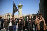 دسته های عزاداری در سوگ شهادت امام هادی(ع)