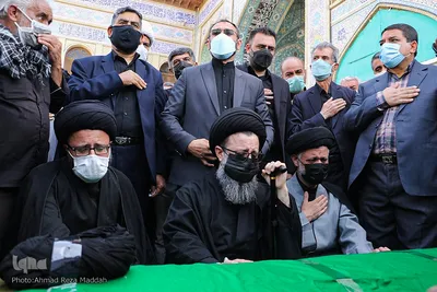 تشییع پیکر آیت‌ الله سید محمد فقیه در شیراز