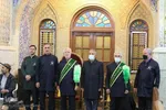 مراسم بزرگداشت شهدای مدافع امنیت فارس در حرم سیدعلاءالدین حسین(ع)شیراز