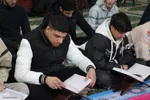 کرسی تلاوت قرآن به مناسبت دهه فجر در شهر سامن