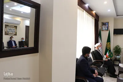 دیدار رئیس جهاد دانشگاهی فارس با تولیت شاهچراغ(ع)‎‎