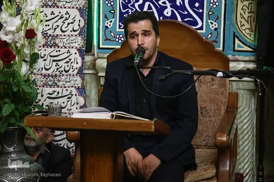 مراسم ترحیم قاری و مداح اهل بیت مصطفی طالبی پور