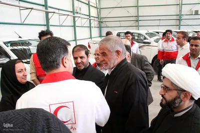 مراسم رونمایی از ۲۴ دستگاه خودروی امدادی هلال احمر یزد