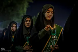 مراسم عزاداری شب شهادت امام رضا(ع) در حرم مطهر رضوی