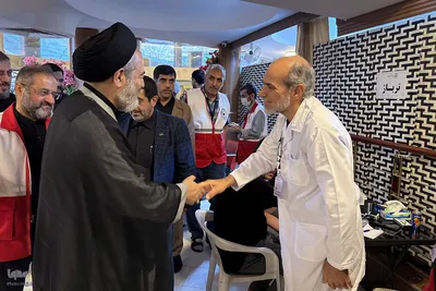 بازدید مسئولان حج و زیارت از خدمات به زائران در مسیر مشایه و کربلای معلی