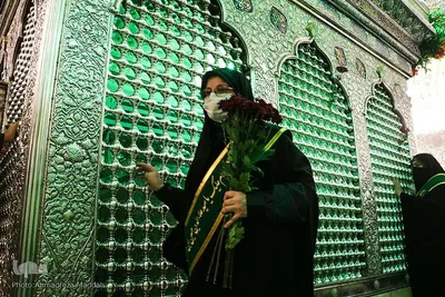 تجدید میثاق خدام حرم مطهر حضرت سیدعلاءالدین حسین(ع) با حضرت احمدبن موسی(ع)‎‎