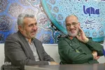 حضور فرمانده سپاه روح‌الله و مدیرکل حفظ آثار استان مرکزی در ایکنا بمناسبت روز خبرنگار