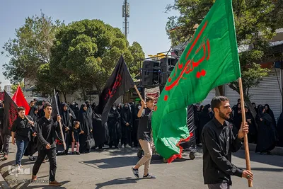 مراسم عزاداری تاسوعای حسینی در شهرستان قزوین