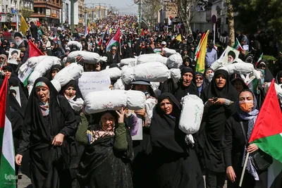 راهپیمایی روز جهانی قدس و تشییع شهیدالقدس «علی آقابابایی» در قزوین