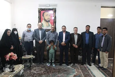 دیدار رئیس و معاونین جهاددانشگاهی استان سمنان با خانواده شهید مدافع حرم‎‎