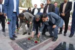غبارروبی گلزار شهدای شهرستان پلدختر با حضور استاندار لرستان