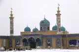 بارش برف در شهر تاریخی ایزدخواست فارس
