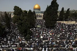 اولین نماز جمعه مسجدالاقصی در ماه مبارک رمضان