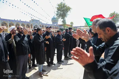 عزاداری ظهر عاشورا در حرم حضرت شاهچراغ(ع)‎