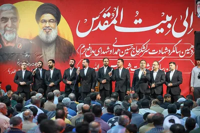 مراسم گرامیداشت سردار همدانی و شهدای مدافع حرم همدان‎