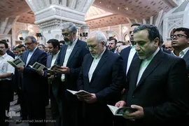 تجدید میثاق وزیر و سفرای وزارت خارجه با آرمان های امام