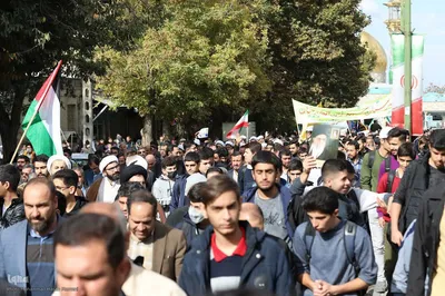 راهپیمایی حماسی مردم دارالمومنین و دارالمجاهدین همدان در یوم‌الله ۱۳ آبان‎