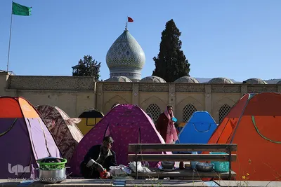 حرم حضرت علی ابن حمزه(ع) میزبان مسافران نوروزی‎‎