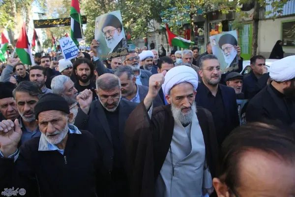 راهپیمایی ضد صهیونیستی نماز گزران ساروی با عنوان «جمعه‌های خشم» در ساری