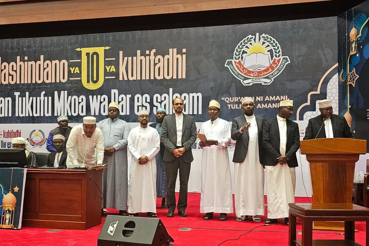 Top Participants in Tanzania Quran Contest Honored