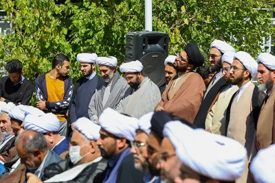 تجمع حمایتی طلاب و روحانیون تبریز در پشتیبانی از فرمایشات مقام معظم رهبری