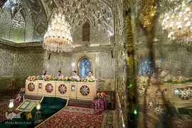 جزء خوانی قرآن کریم در حرم مطهر شاهچراغ (ع)