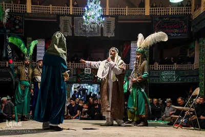 مراسم تعزیه خوانی در حسینیه اعظم برغان / البرز