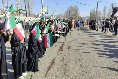 مراسم وداع پیکر شهید گمنام در چالدران